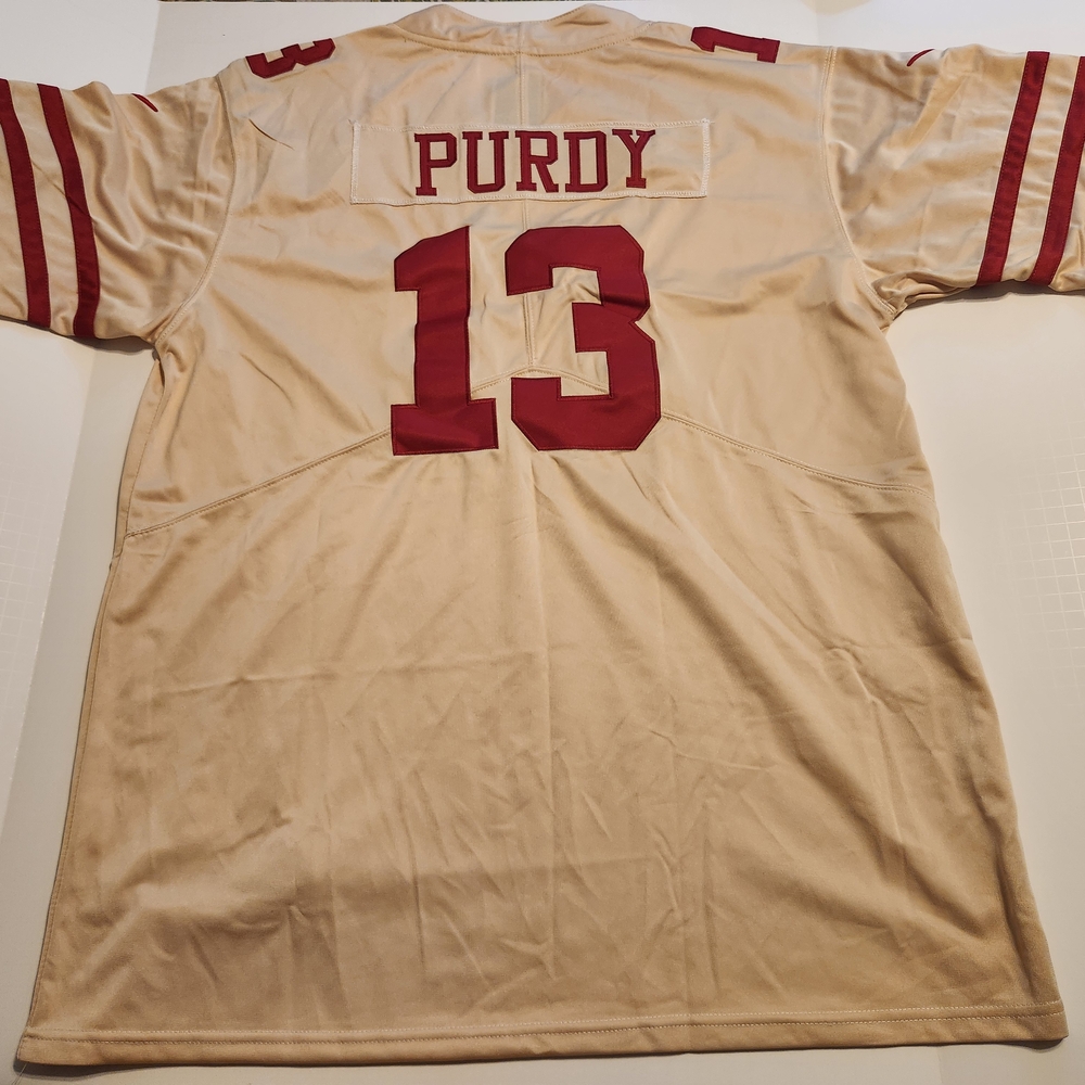 NWT Cream Jersey with Red Accents